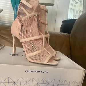 Call it Spring High Heel in the color Mesh size 7.5